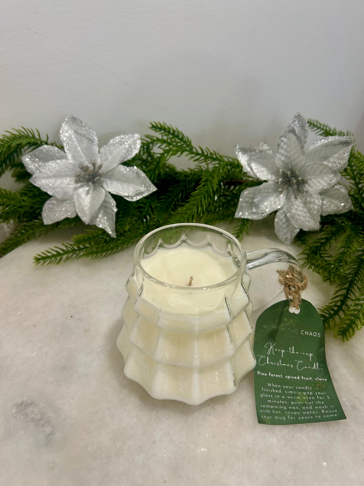 Keep the Cup Christmas Candle - Cedar Leaf & Fruity Clove