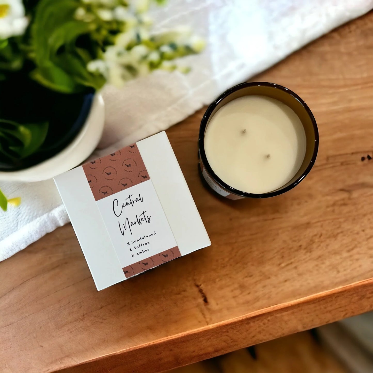 Central Markets Soy Candle | sandalwood, saffron, amber