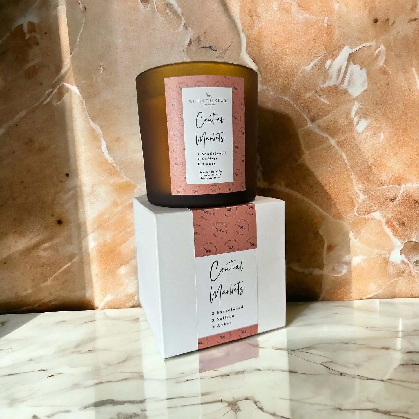 Central Markets Soy Candle | sandalwood, saffron, amber