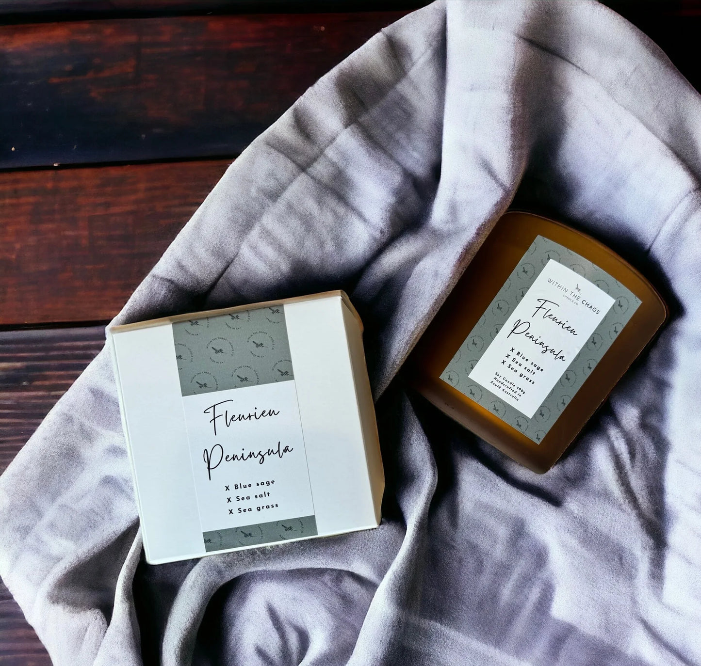 Fleurieu Peninsula Soy Candle | blue sage, sea salt, sea grass