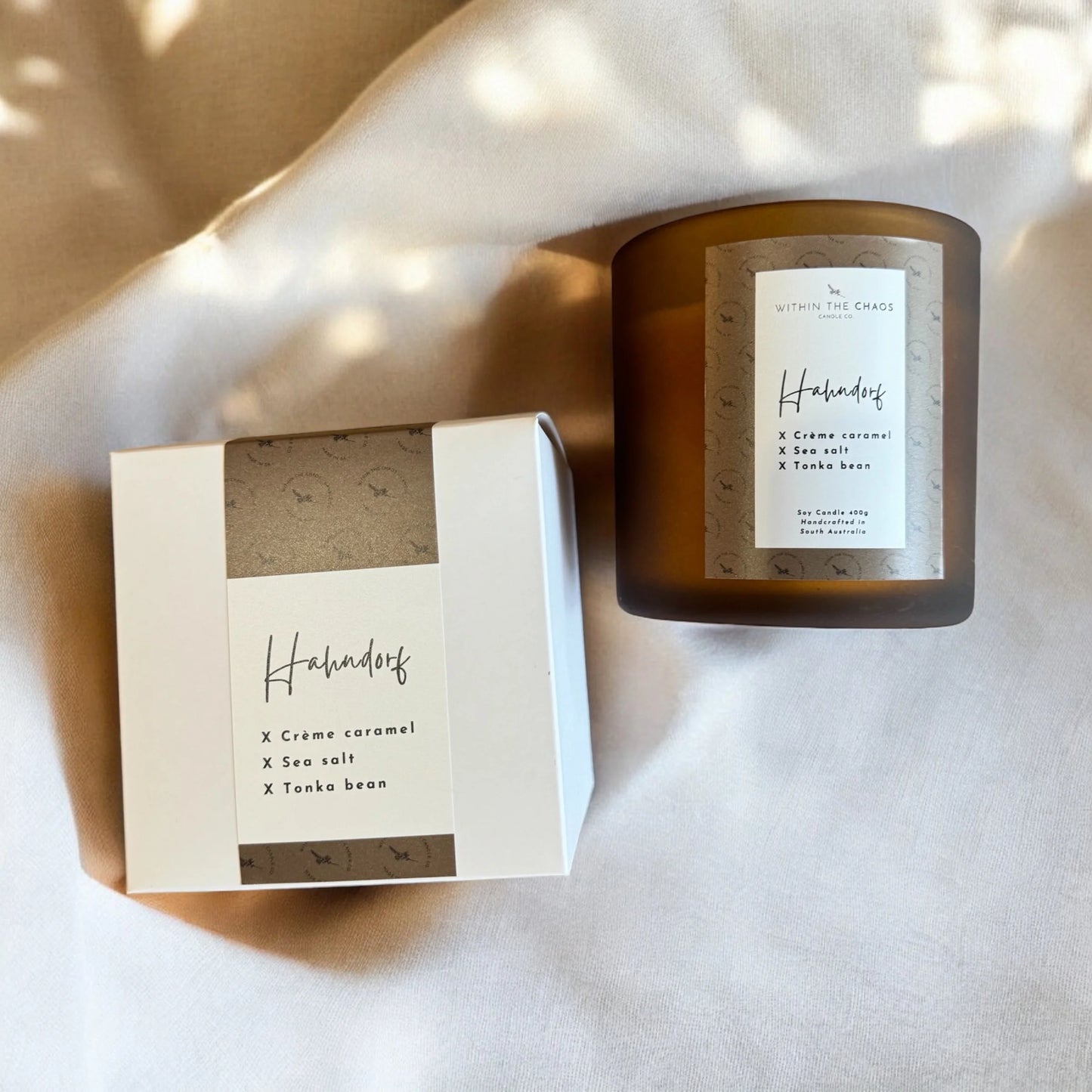 Hahndorf Soy Candle | crème caramel, sea salt, tonka bean