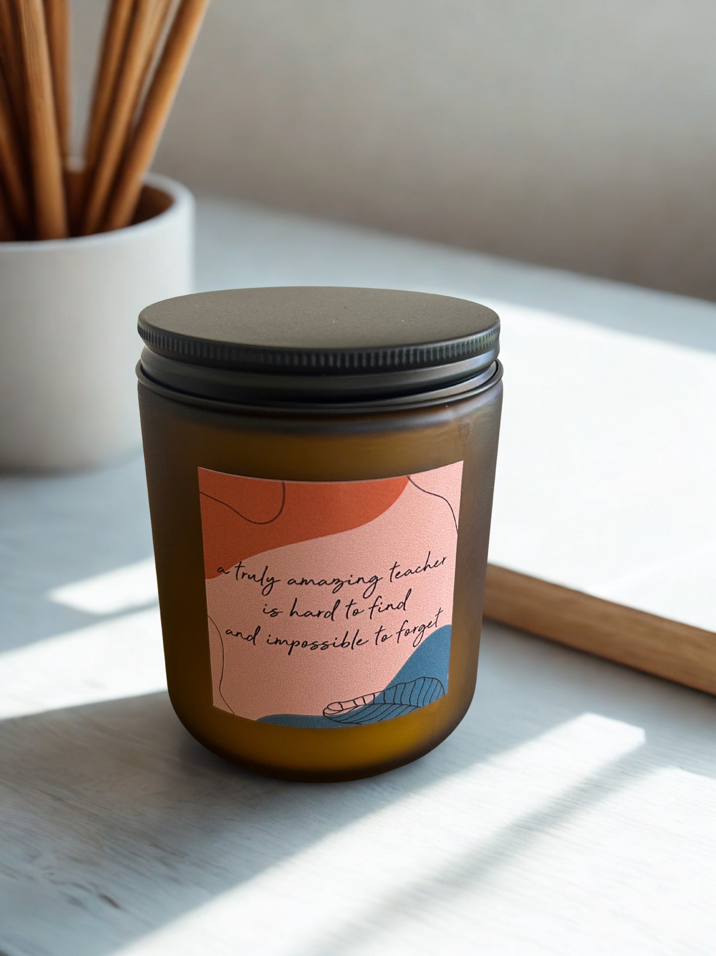 Thank You Teacher Candle