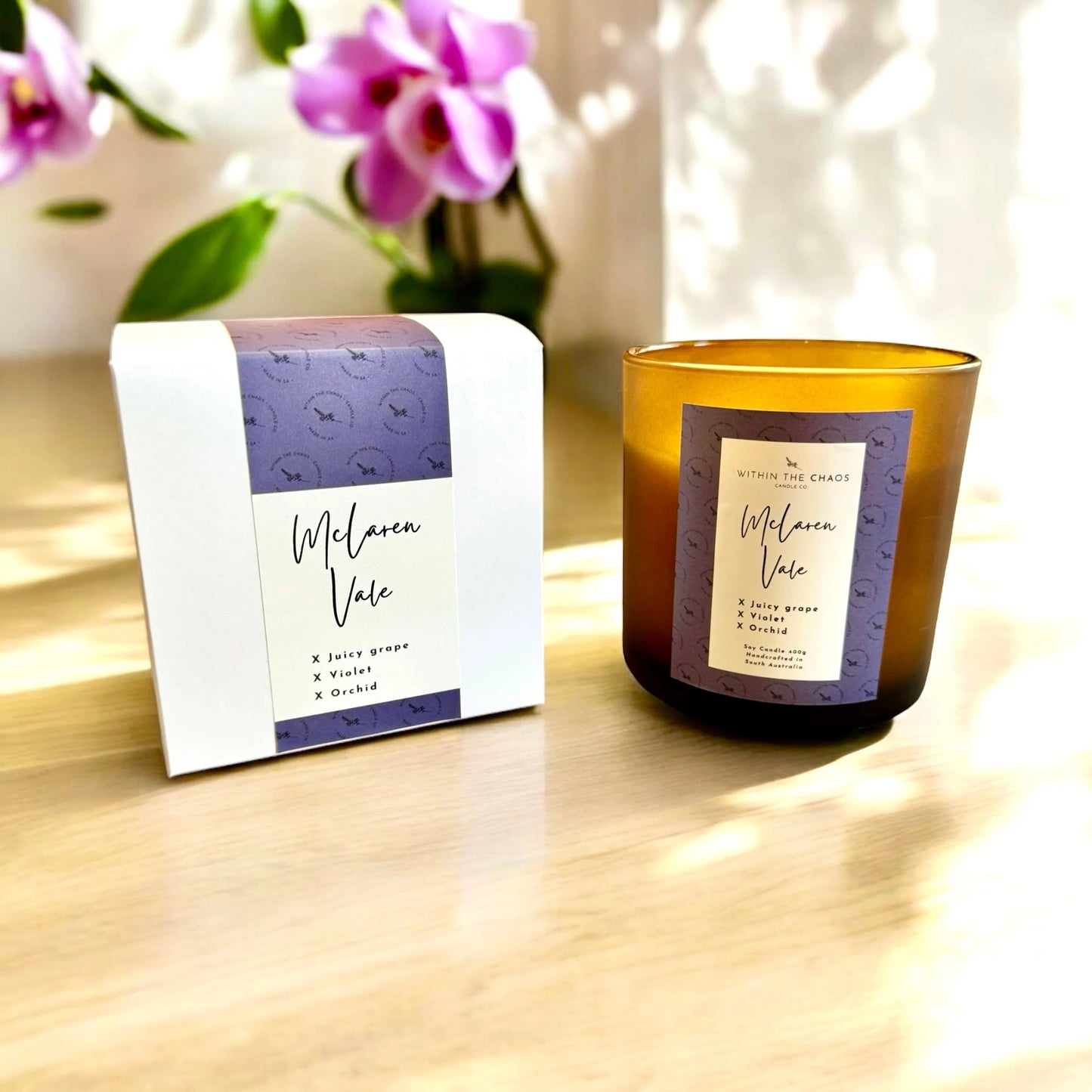 McLaren Vale Soy Candle | juicy grape, violet, orchid