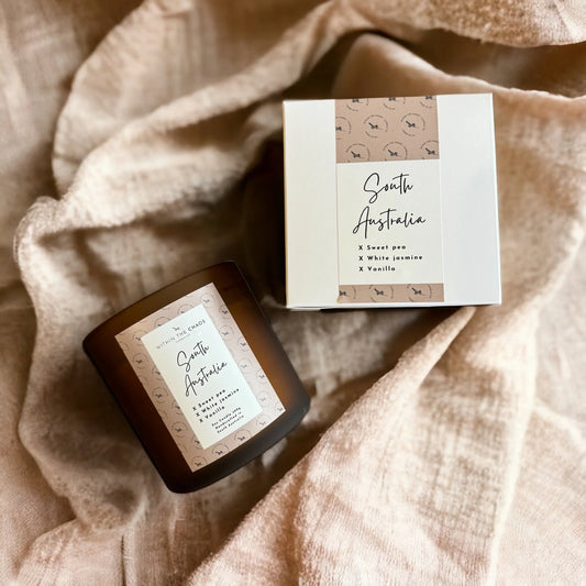 South Australia Soy Candle | sweet pea, white jasmine, vanilla