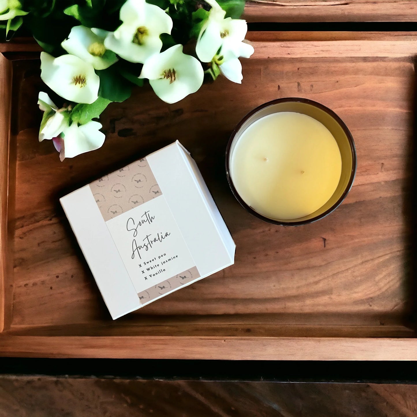 South Australia Soy Candle | sweet pea, white jasmine, vanilla