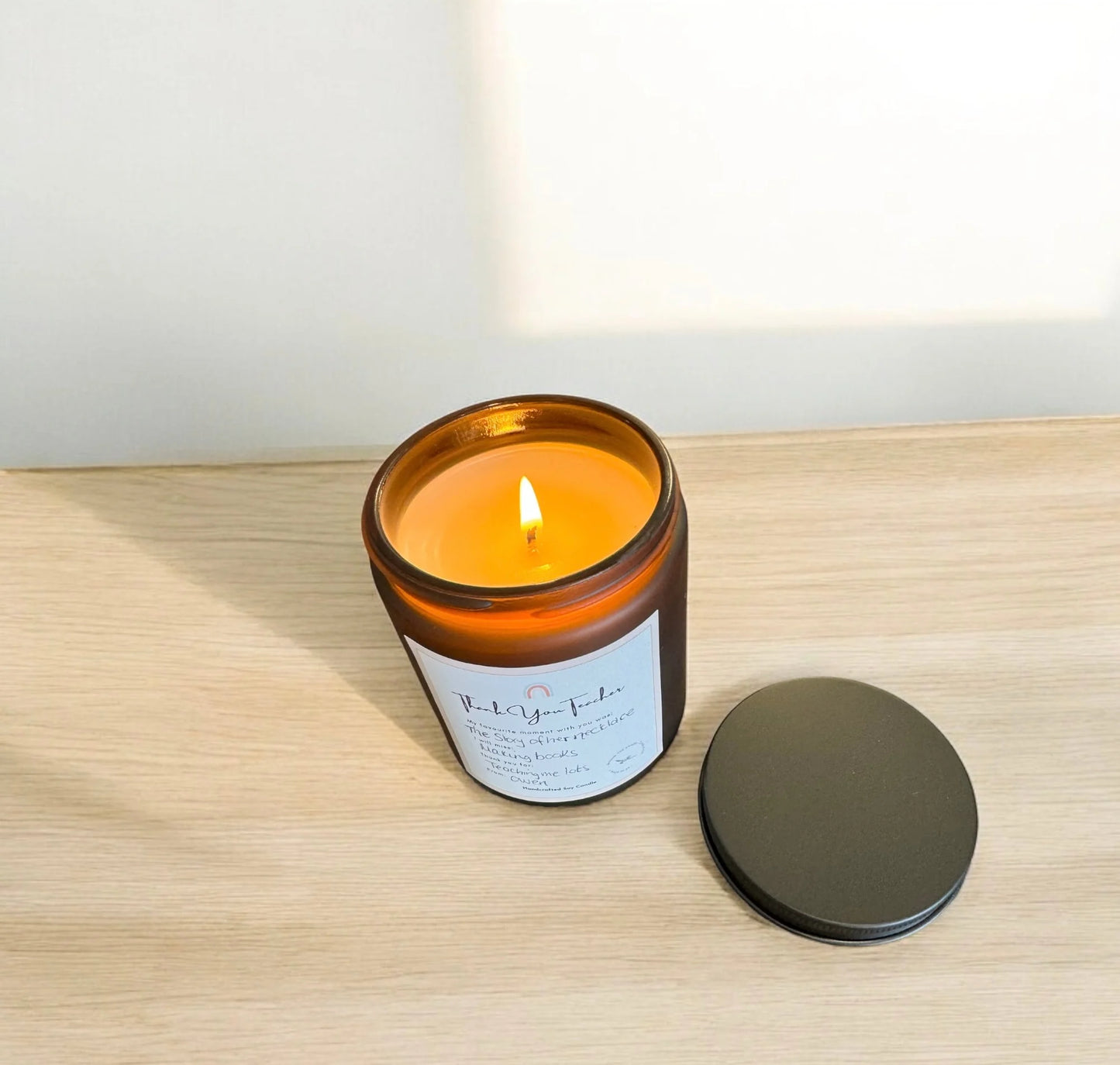 Words by Kids Teacher Candle