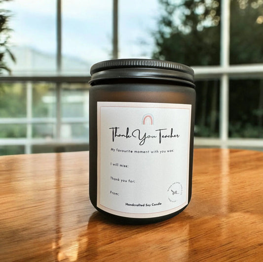Words by Kids Teacher Candle