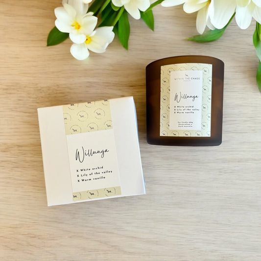 Willunga Soy Candle | white orchid, lily of the valley, warm vanilla